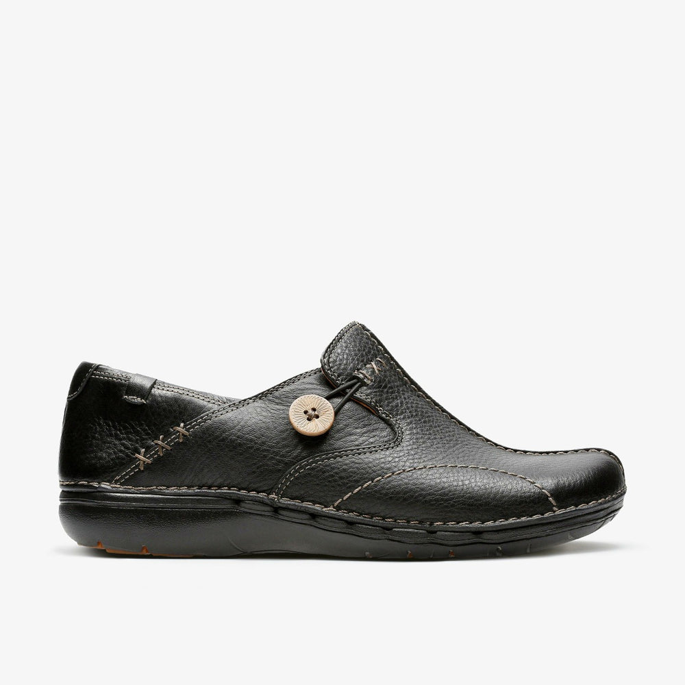 Un Loop Black Leather | Clarks