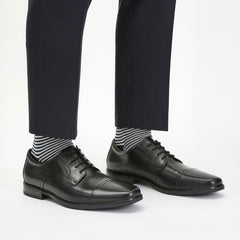 Howard Cap Black Leather | Clarks