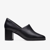 Freva 55 Lily Black Leather | Clarks