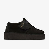 Trek Wedge Black Suede | Clarks
