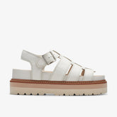 Orianna Twist Off White Leather | Clarks