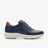 Tivoli Zip Navy Leather | Clarks