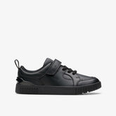 Oslo Flare Kid Black Leather | Clarks
