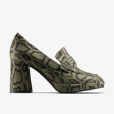 Martine Rose Loafer 2 Green Textile | Clarks