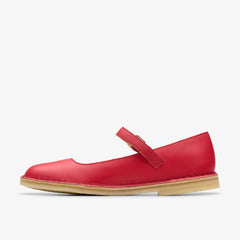 Desert Jane Red Leather | Clarks