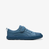 Foxing Stitch Kid Blue Fabric | Clarks