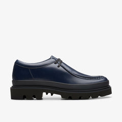 Badell Seam Navy Leather | Clarks