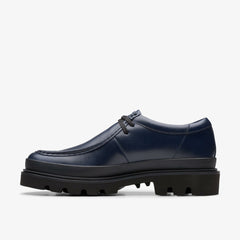 Badell Seam Navy Leather | Clarks