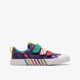 Roald Dahl Charlie & the Chocolate Factory Foxing Mix Kid Purple Canvas | Clarks