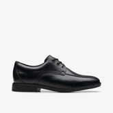 Jonwin Loop Youth Black Leather | Clarks