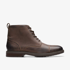 Aldwin Cap Brown Leather | Clarks