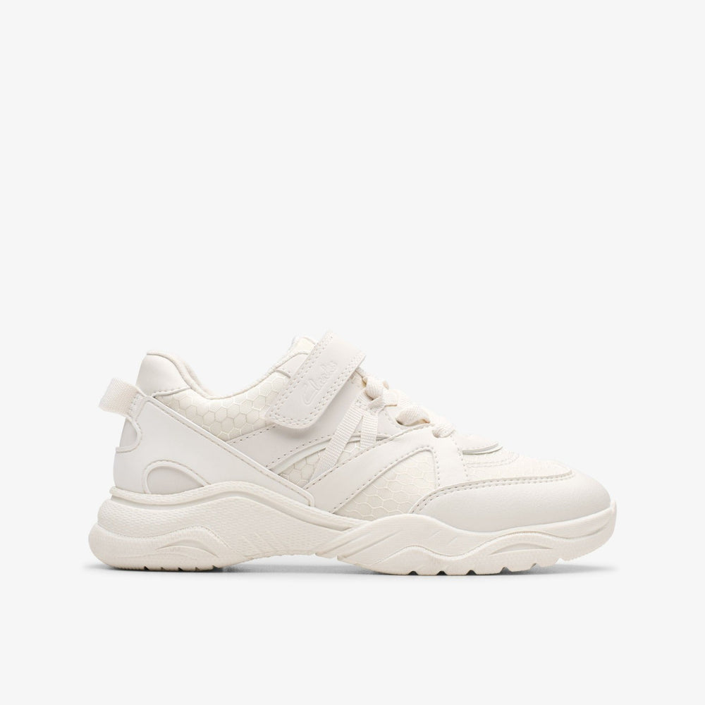 Feather Pace Kid White | Clarks