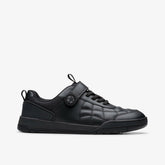 Laser Cross Youth Black Leather | Clarks