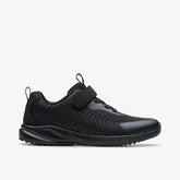 Deyes Dash Youth Black/Black | Clarks