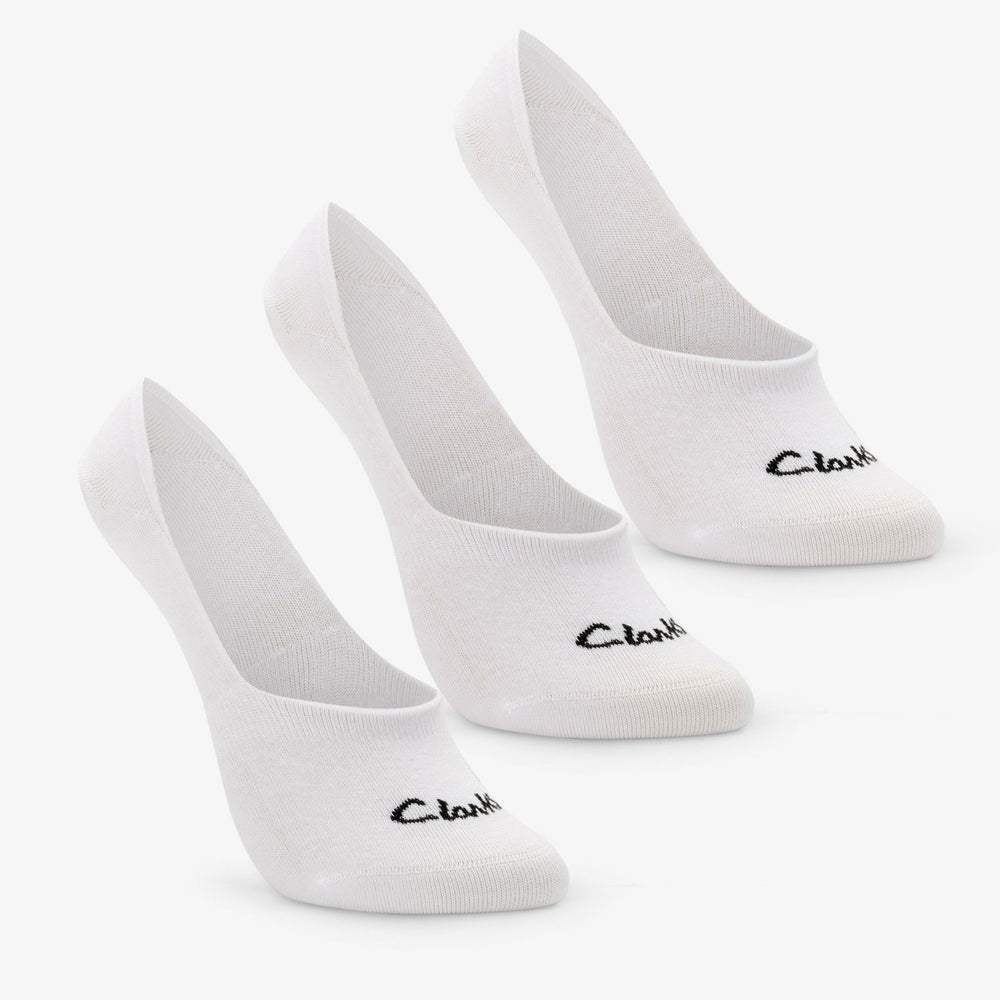 Sock Liners 3 Pack Size 2-8 White | Clarks