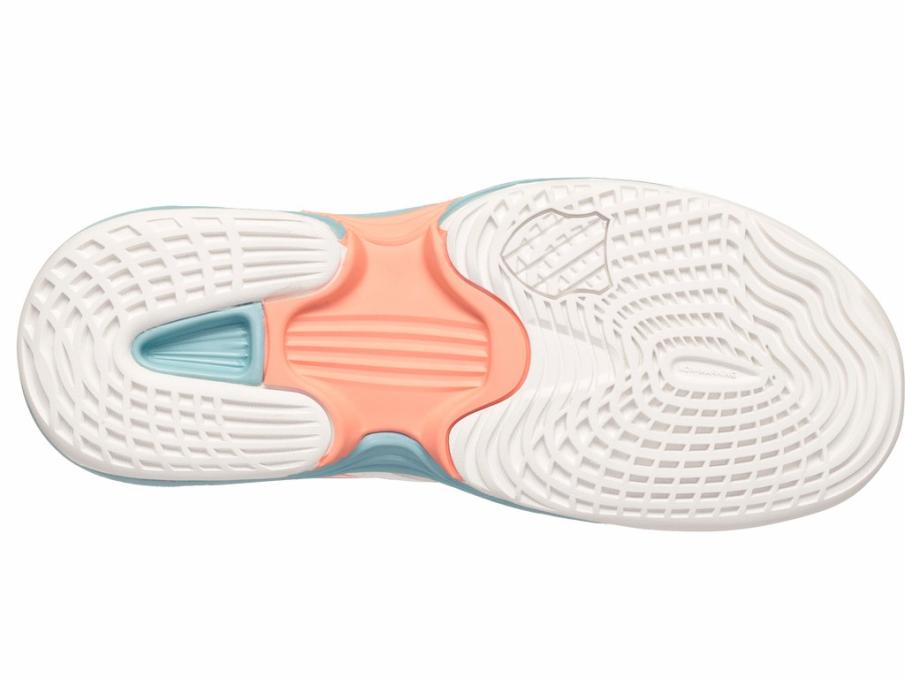 Kids Teens (8-16 Years) | K-Swiss SPEEDTRAC Blanc De Blanc/nile Blue/desert Flower