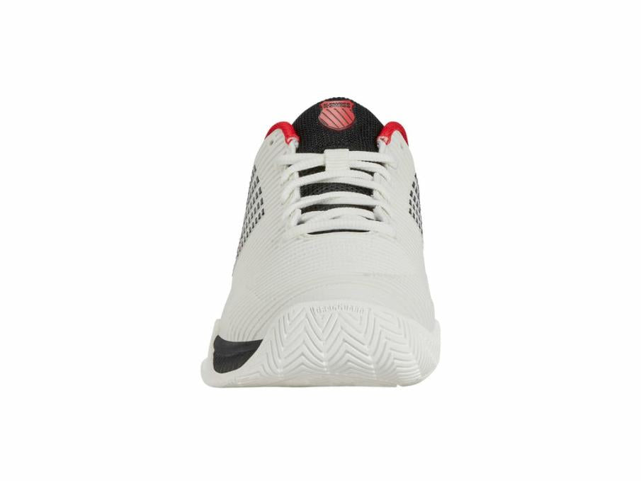 Kids Tennis | K-Swiss HYPERCOURT EXPRESS 2 Bright White/stretch Limo/high Risk Red