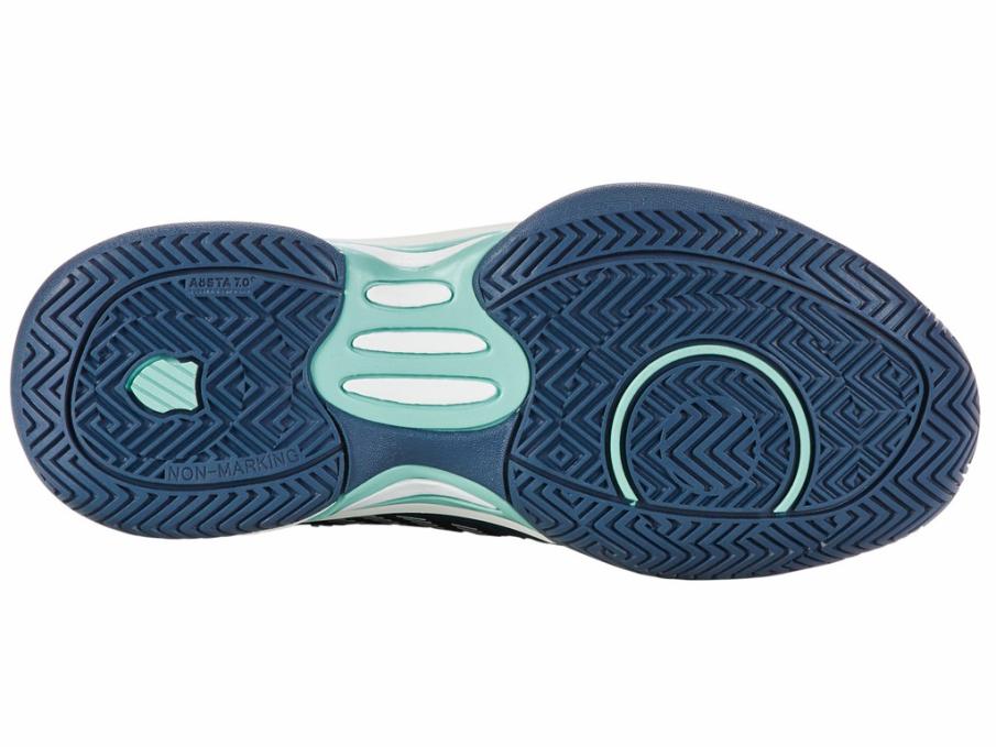 Kids Tennis | K-Swiss HYPERCOURT EXPRESS 2 Indian Teal/star White/moonstruck