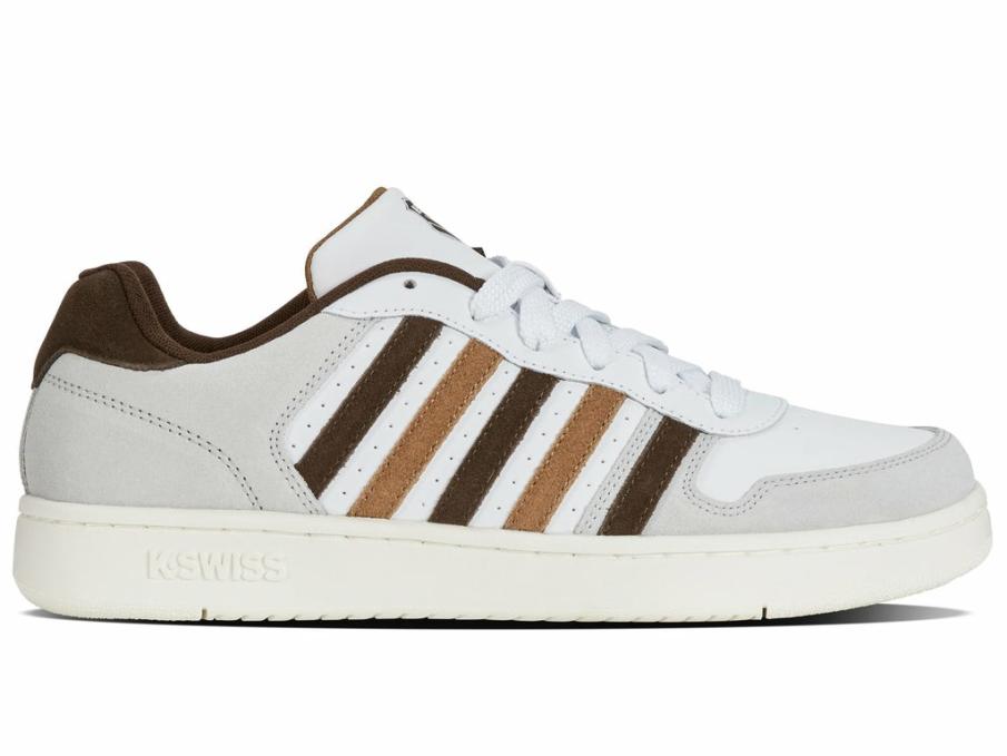 Men Lifestyle | K-Swiss COURT PALISADES White/toasted Coconut/chocolate Brown