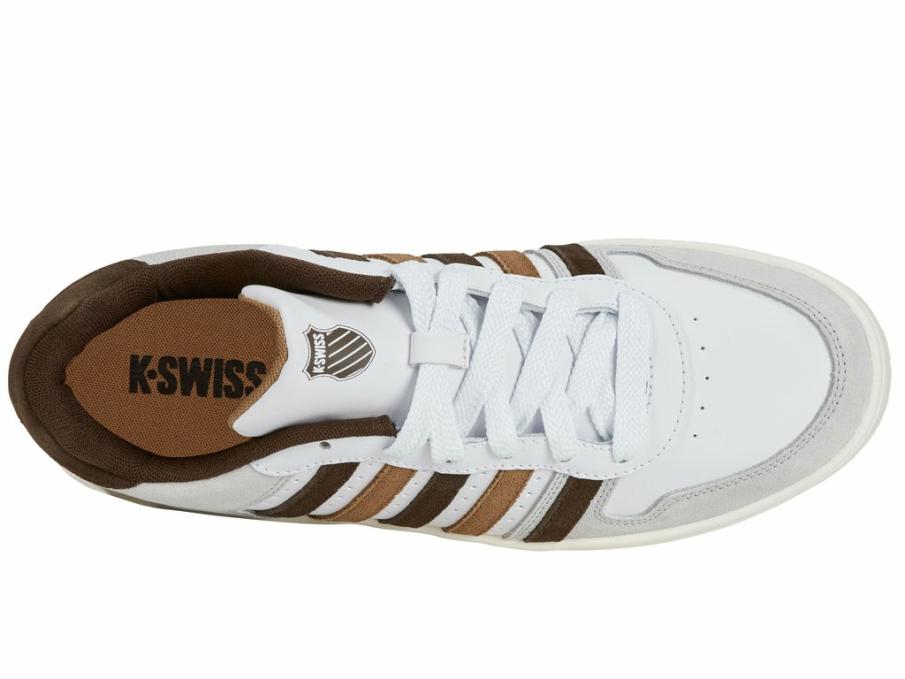 Men Lifestyle | K-Swiss COURT PALISADES White/toasted Coconut/chocolate Brown