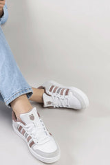 Men Lifestyle | K-Swiss COURT PALISADES White/toasted Coconut/chocolate Brown