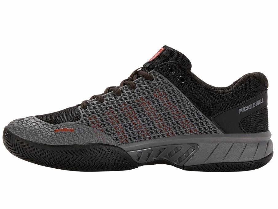 Men Pickleball | K-Swiss EXPRESS LIGHT PICKLEBALL Steel Gray/jet Black/spicy Orange