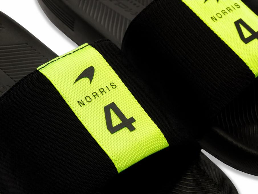 Men Slides & Sandals | K-Swiss SLIDE SANDAL LN X MCLAREN Black/safety Yellow