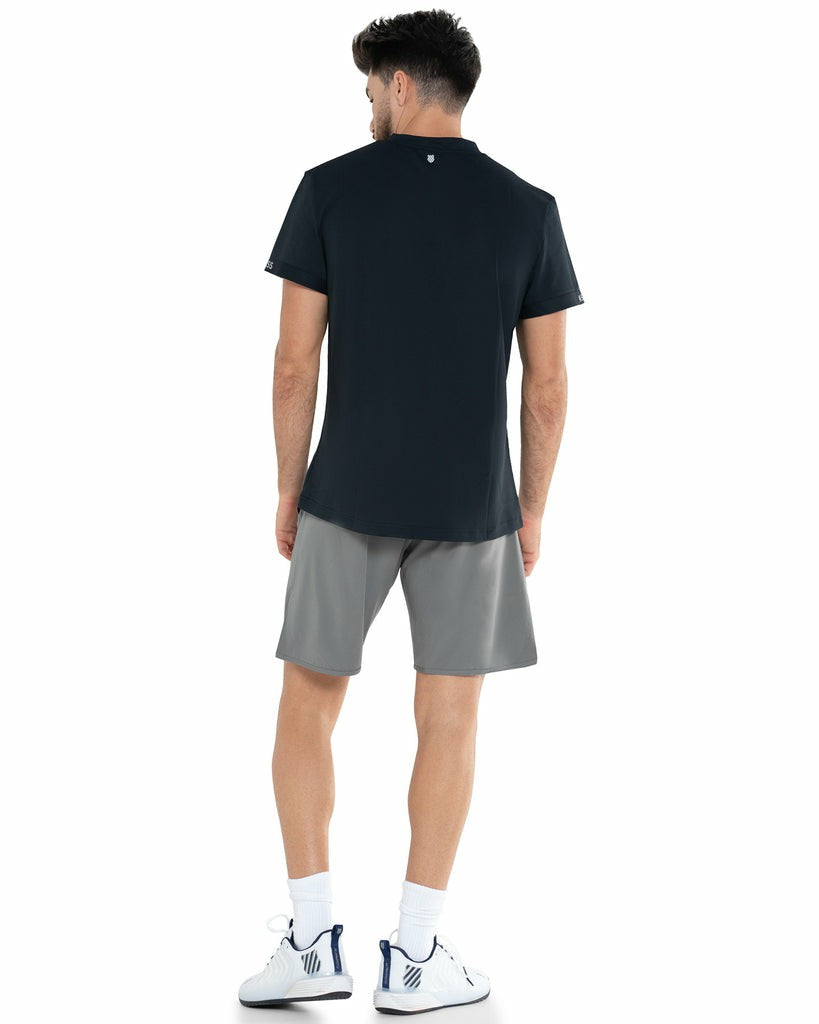 Men T-Shirts & Tops | K-Swiss TECH PIQUE CREW Black