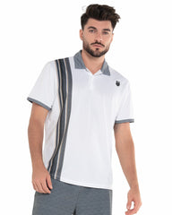 Men T-Shirts & Tops | K-Swiss VERTICAL POLO S/S White