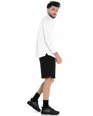 Men Tennis | K-Swiss 1/4 ZIP L/S White