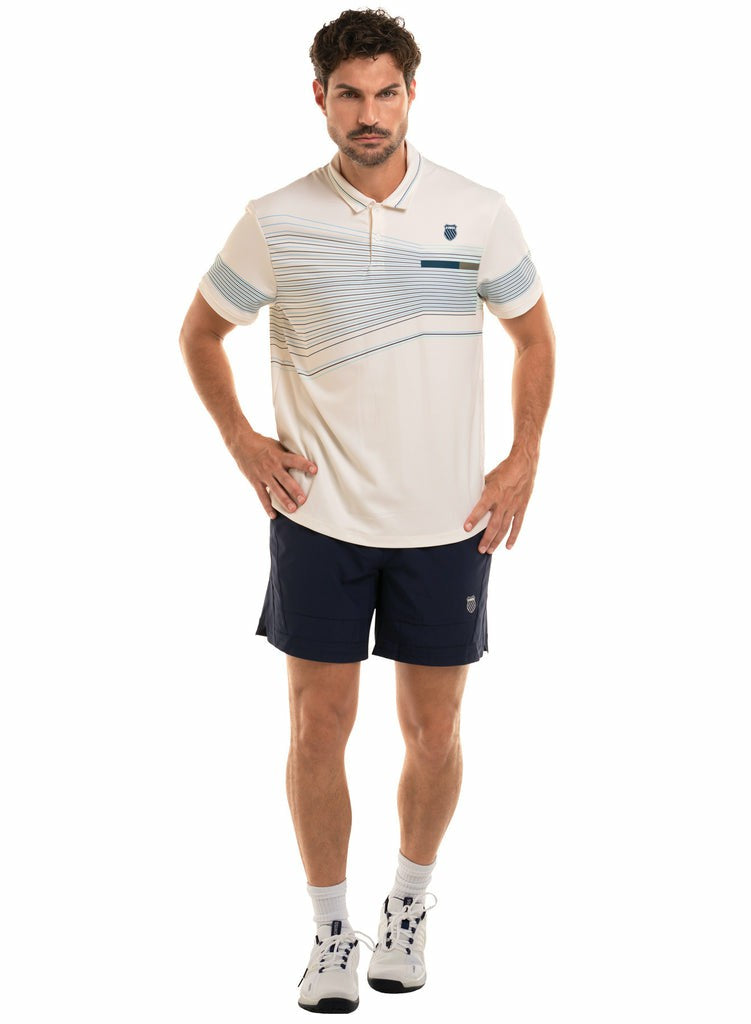 Men Tennis | K-Swiss CAPRI WAVE POLO S/S Star White
