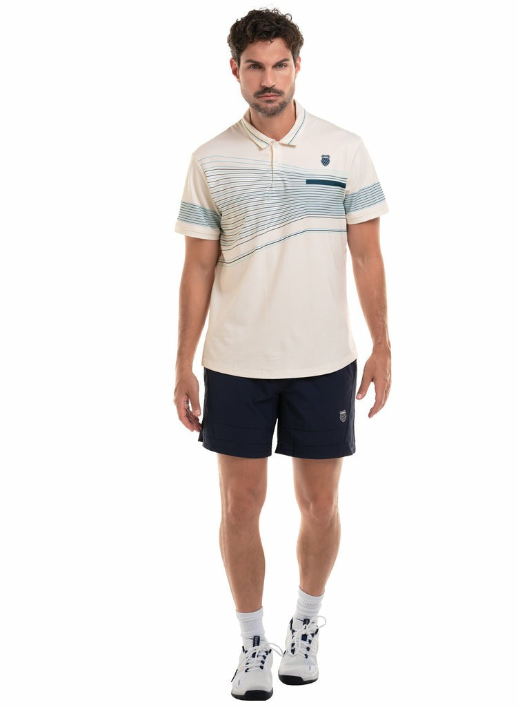 Men Tennis | K-Swiss CAPRI WAVE POLO S/S Star White
