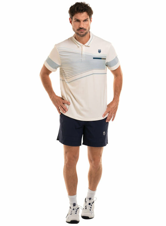 Men Tennis | K-Swiss CAPRI WAVE POLO S/S Star White
