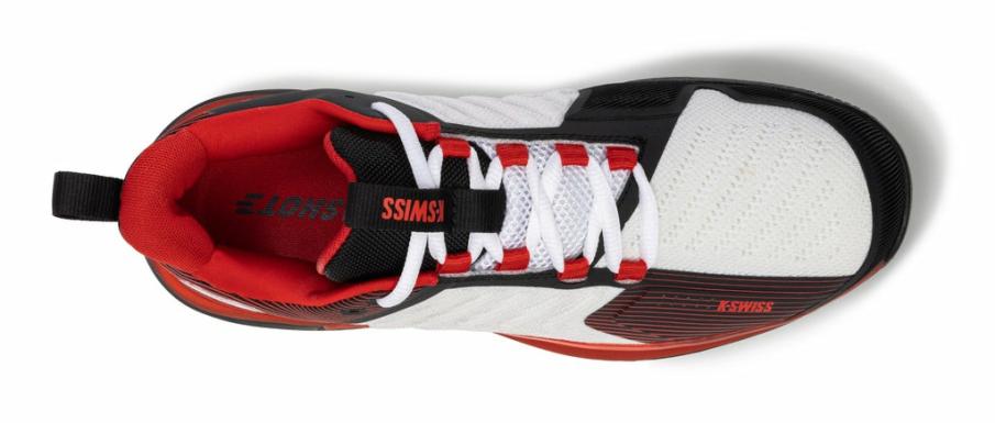 Men Tennis | K-Swiss ULTRASHOT 3 Bright White/stretch Limo/high Risk Red