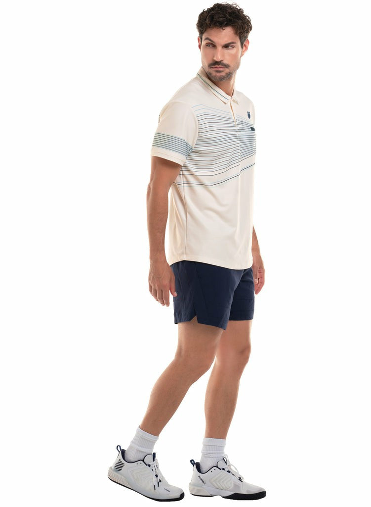 Men Tennis & Pickleball | K-Swiss CAPRI WAVE POLO S/S Star White