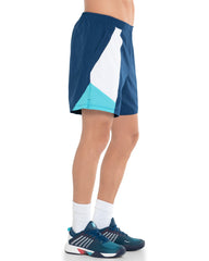 Men Tennis & Pickleball | K-Swiss COLOR BLOCK SHORT-7 Cyan