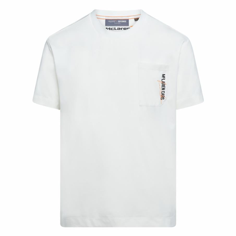 Men Tennis & Pickleball | K-Swiss MCLAREN CARS POCKET TEE White