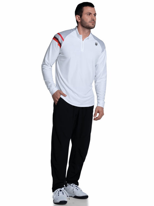 Men Tennis & Pickleball | K-Swiss SIDELINE 1/4 ZIP L/S Sideline 1/4 Zip L/s