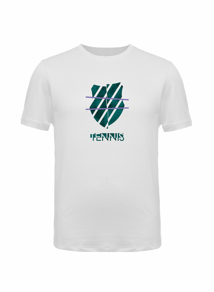 Men Tennis & Pickleball | K-Swiss STRIPE LOGO S/S Evergreen