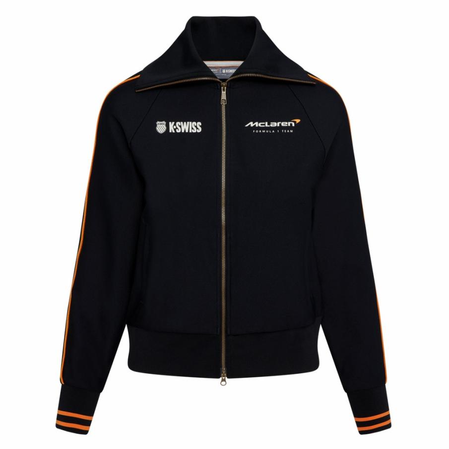 Women Jackets & Hoodies | K-Swiss MCLAREN VINTAGE SOFT TRACK JACKET Black