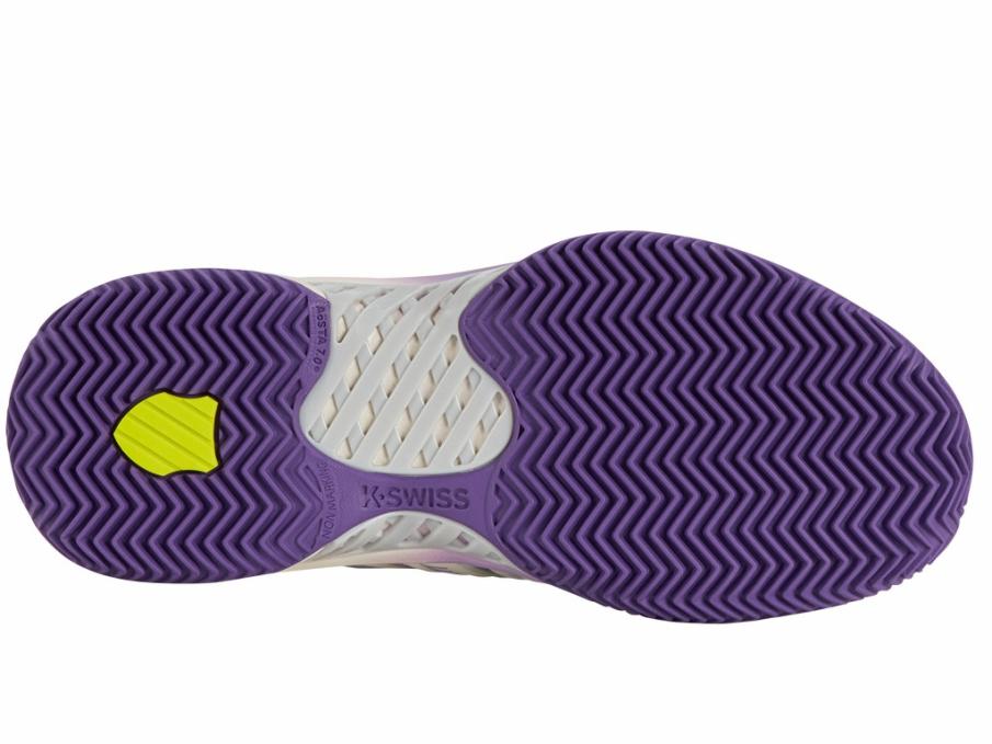 Women Padel | K-Swiss EXPRESS LIGHT 3 PADEL Snow White/purple Heart/evening Primrose