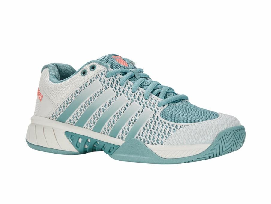 Women Pickleball | K-Swiss EXPRESS LIGHT PICKLEBALL Blanc De Blanc/nile Blue/desert Flower