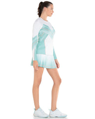 Women T-Shirts & Tops | K-Swiss PLEATED L/S CREW LUCKY IN LOVE Nile