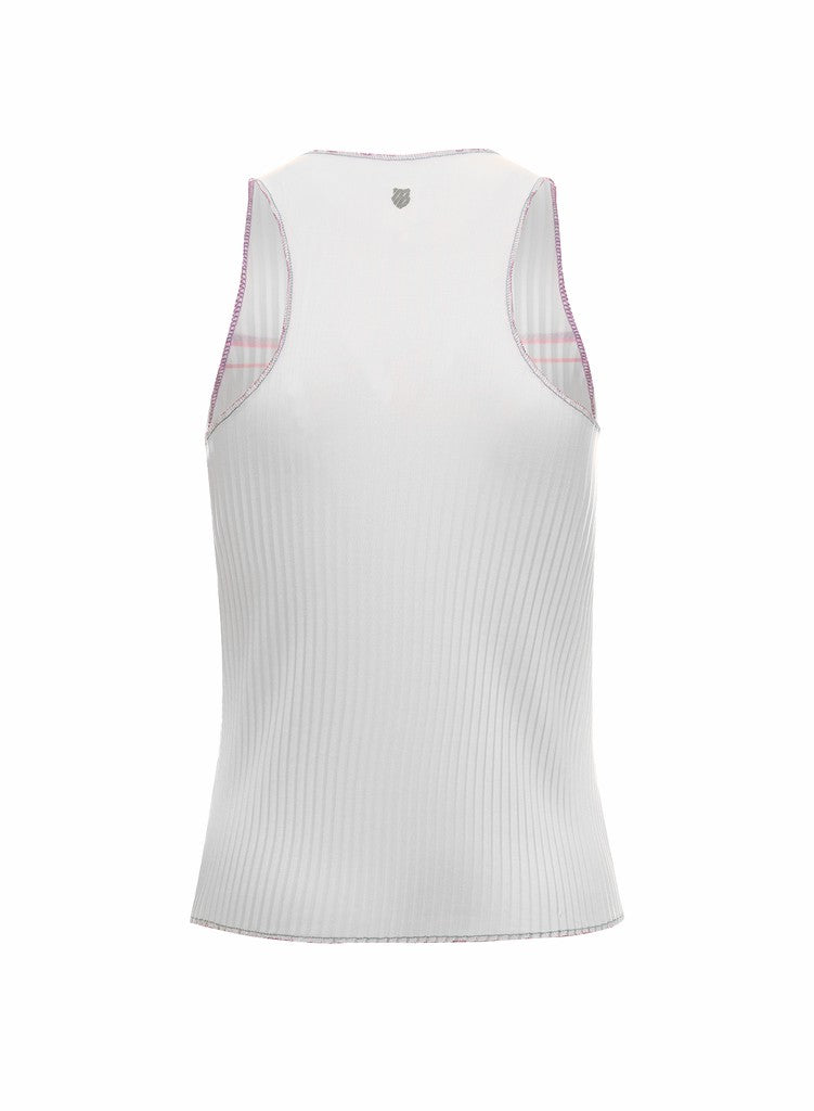 Women T-Shirts & Tops | K-Swiss SCULPT PLEATED TANK White Angel
