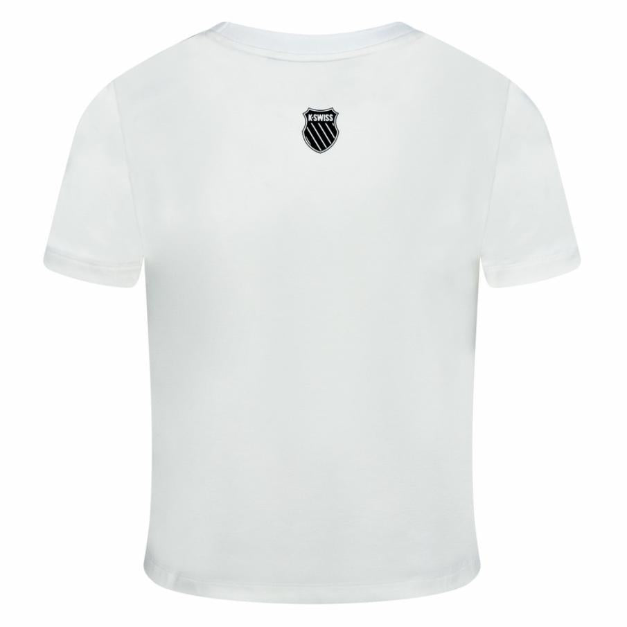 Women T-Shirts & Tops | K-Swiss THE MCLAREN CROP White