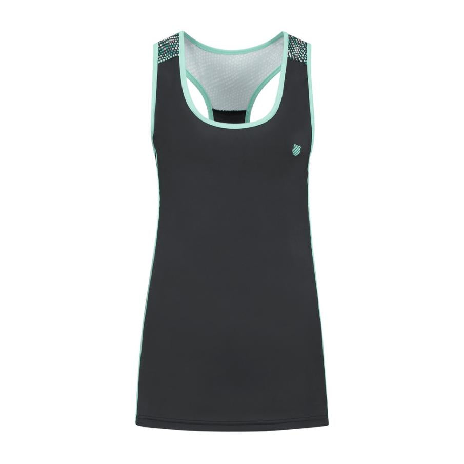 Women T-Shirts & Tops | K-Swiss WOMENS HYPERCOURT SPEED TANK Limo Black / Aruba