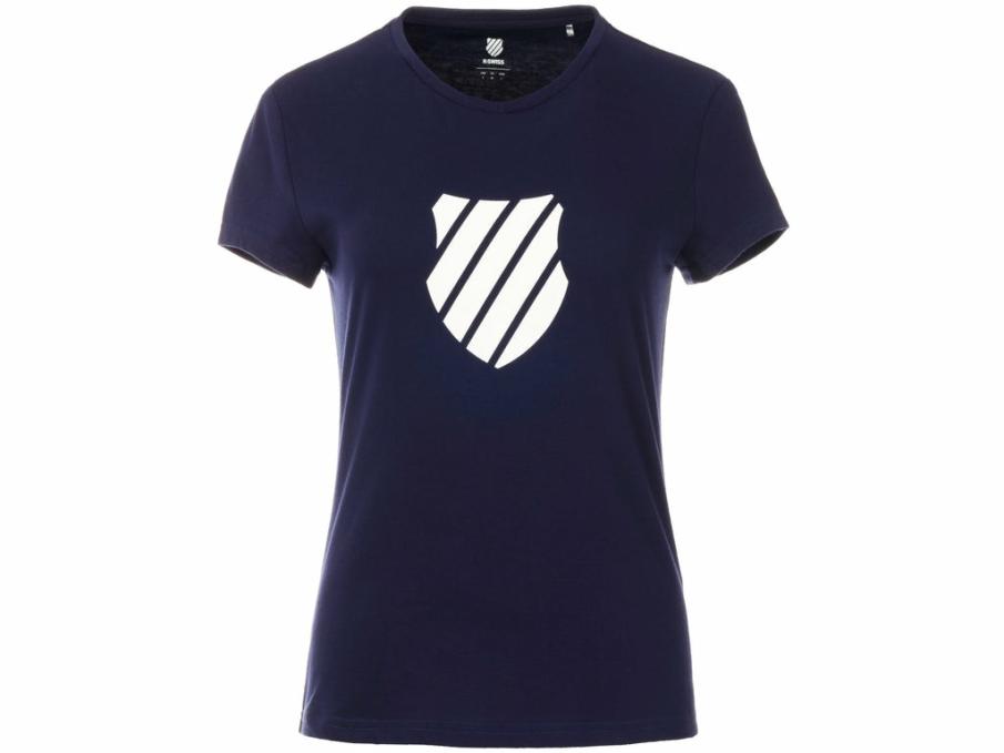 Women T-Shirts & Tops | K-Swiss WOMENS LOGO TEE Navy