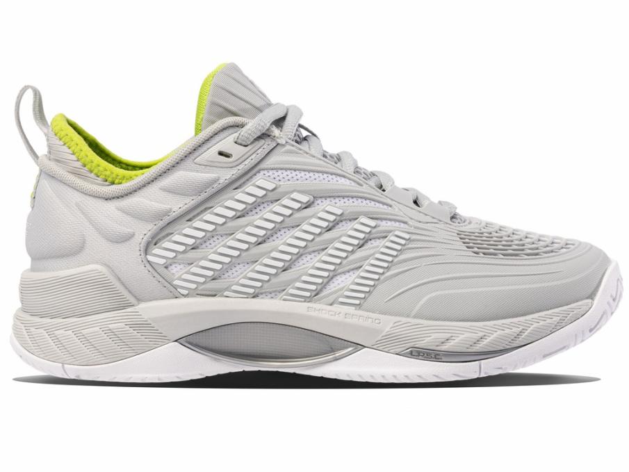 Women Tennis | K-Swiss HYPERCOURT SUPREME 2 Gray Violet/white/lime Green