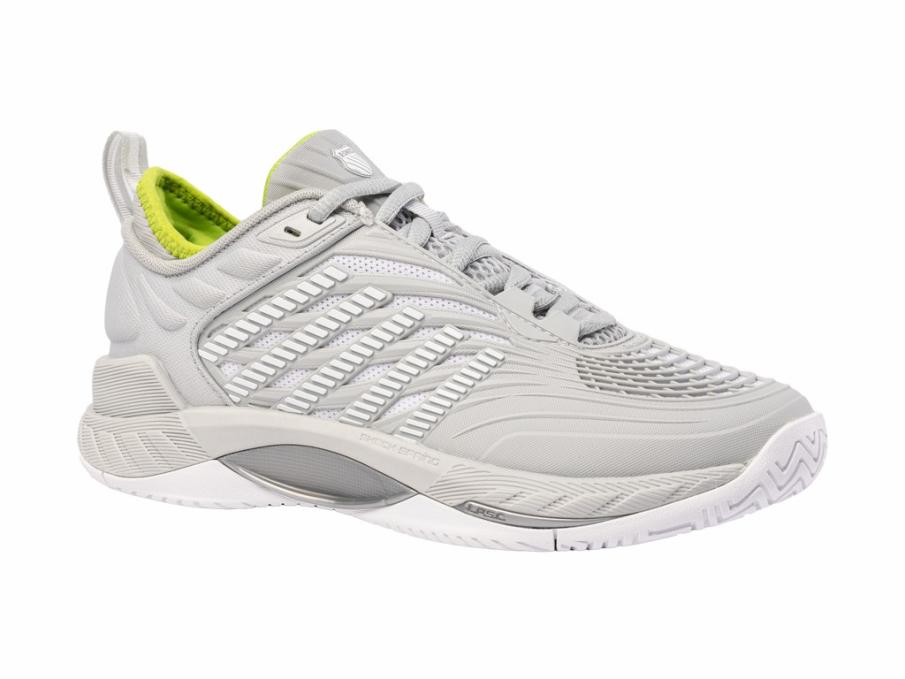 Women Tennis | K-Swiss HYPERCOURT SUPREME 2 Gray Violet/white/lime Green