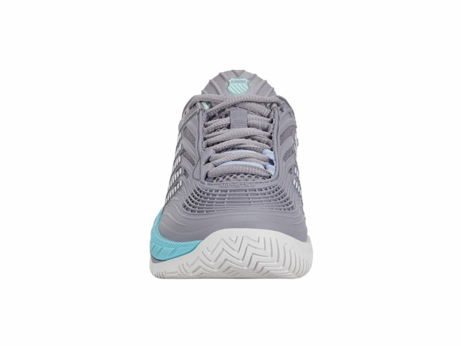 Women Tennis | K-Swiss HYPERCOURT SUPREME 2 Lilac Gray/nimbus Cloud/neon Purple
